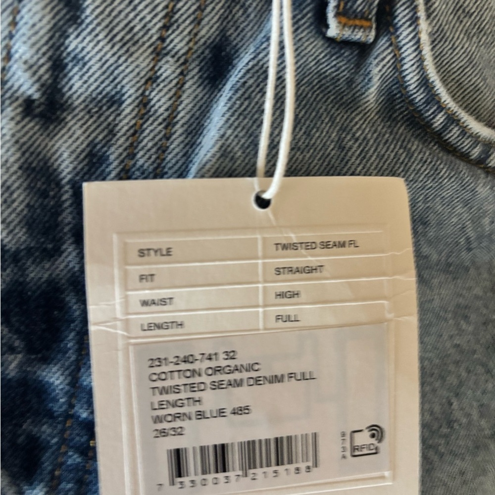 NWT Toteme Twisted Seam high-rise straight-leg jeans - Picture 4 of 9